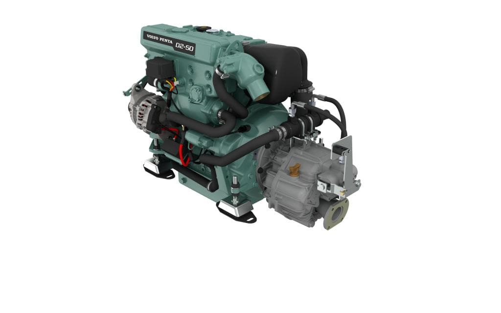 Volvo Penta D2-50 marine diesel with reverse gear